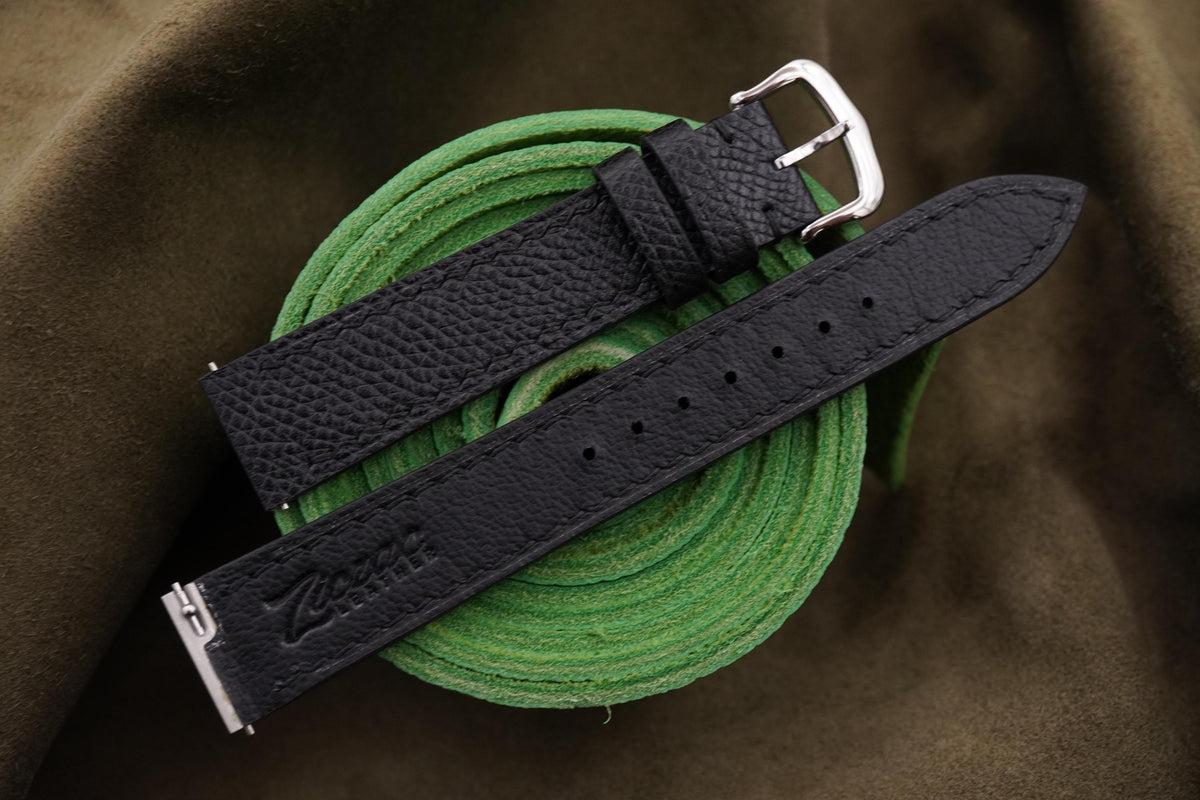 black epsom leather watch strap – photo 4
