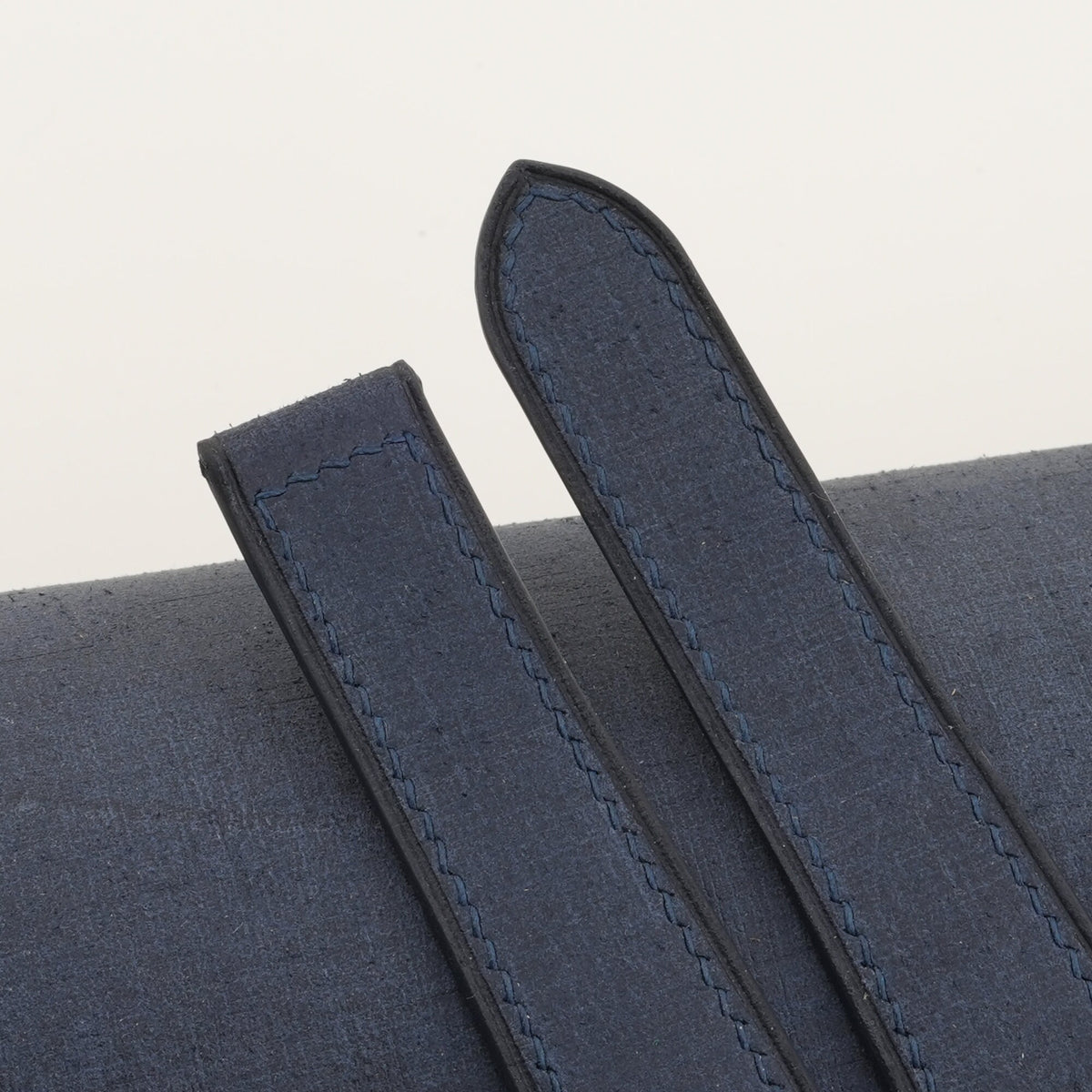 navy babele leather watch strap – photo 2