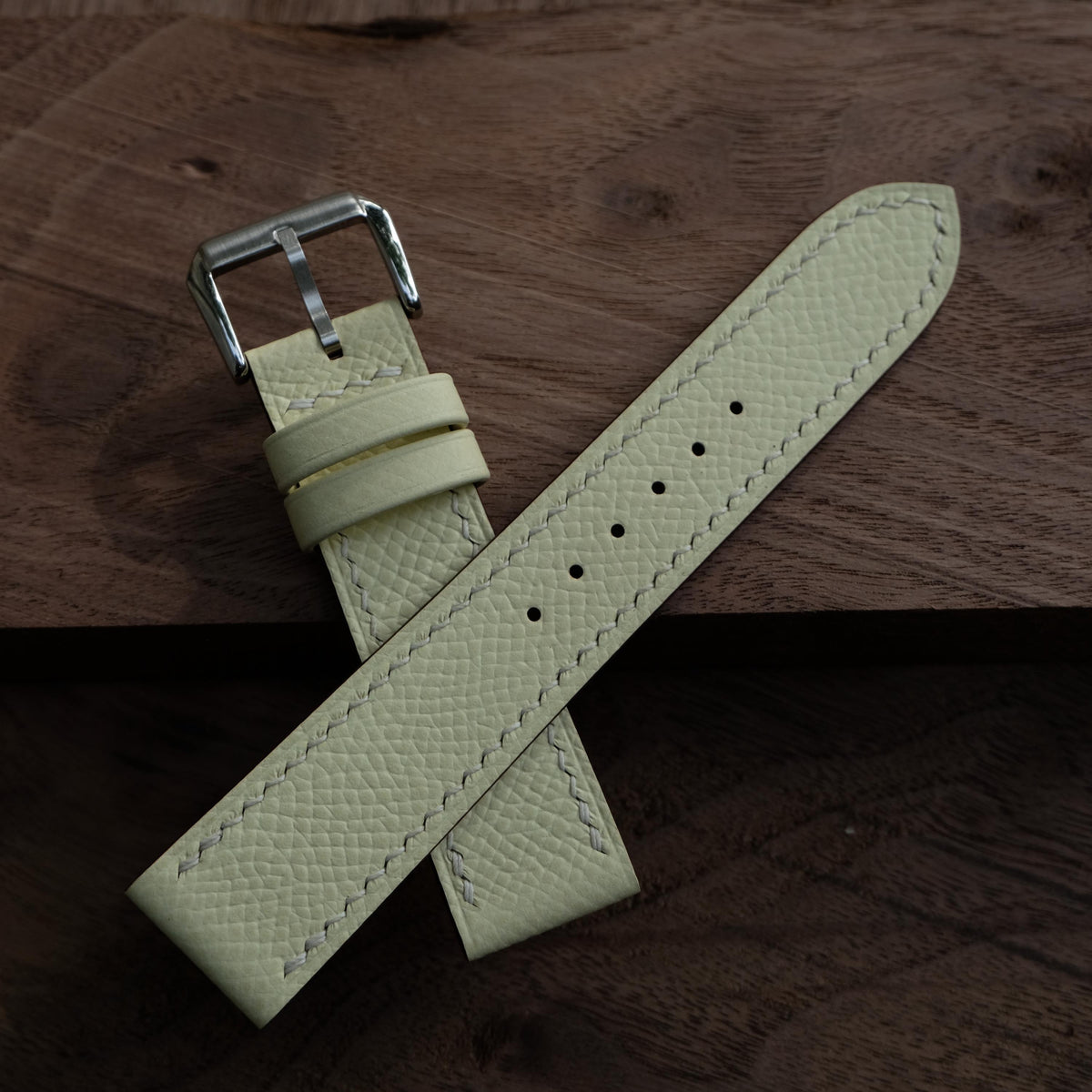 cream epsom leather watch strap – photo 5
