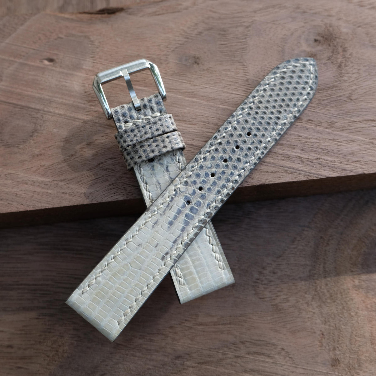 natural lizard leather watch strap – photo 5