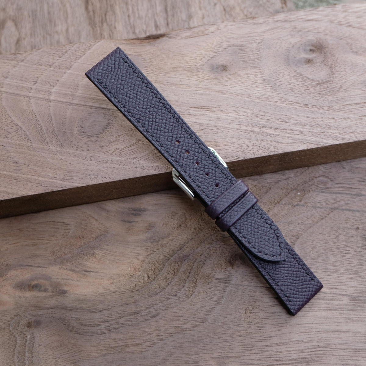purple epsom leather watch strap – photo 6