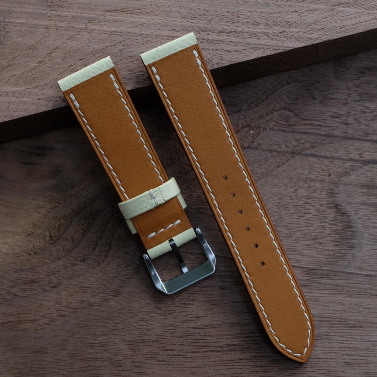 cream epsom leather watch strap – photo 6
