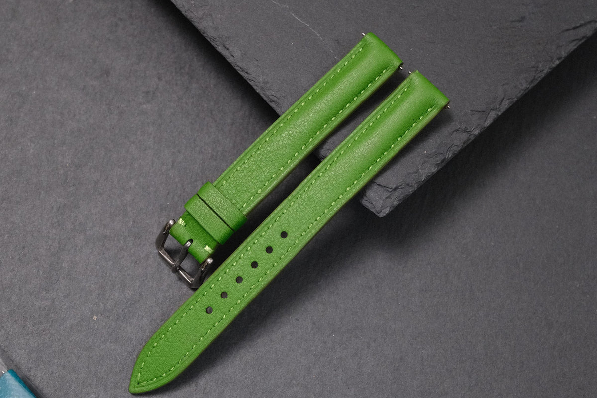 green swift leather watch strap – photo 2