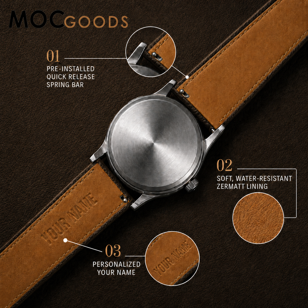Custom Leather Watch Strap - Build Your Own Bespoke Band