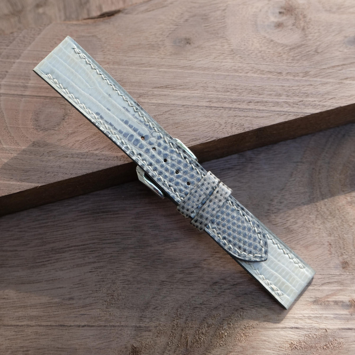 natural lizard leather watch strap – photo 7