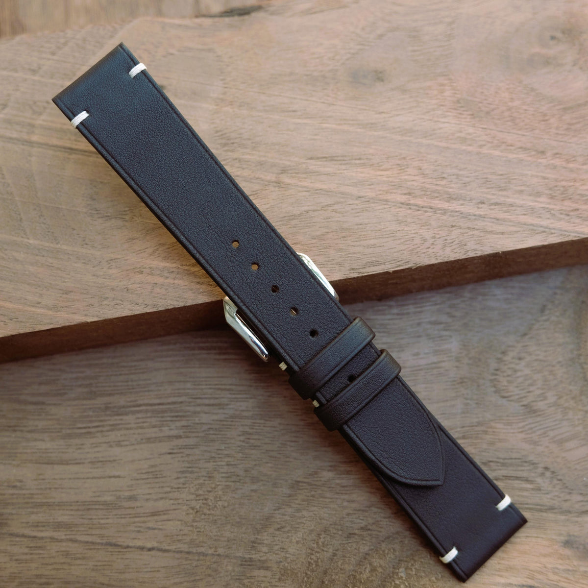 dark brown swift leather watch strap – photo 7