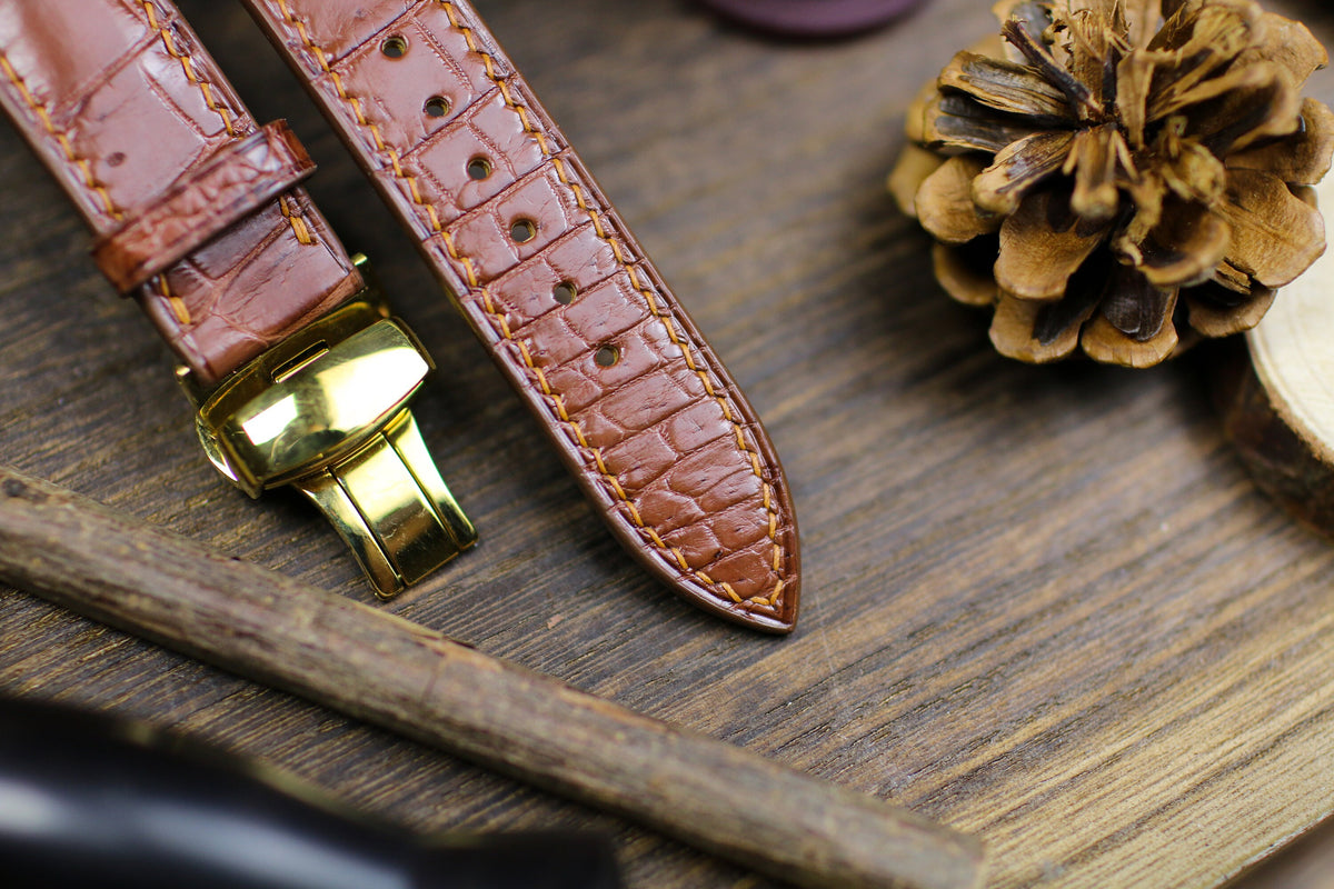 British Tan alligator leather watch strap – photo 5