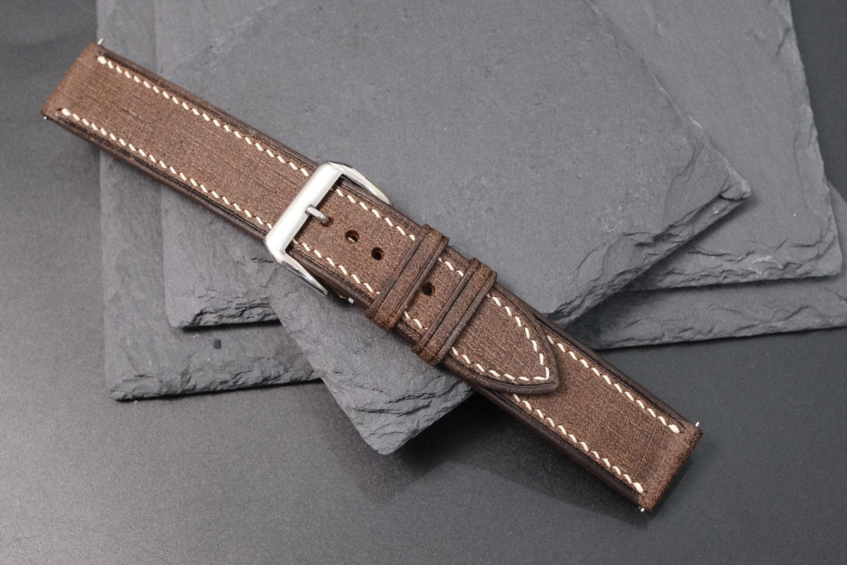dark brown babele leather watch strap – photo 4