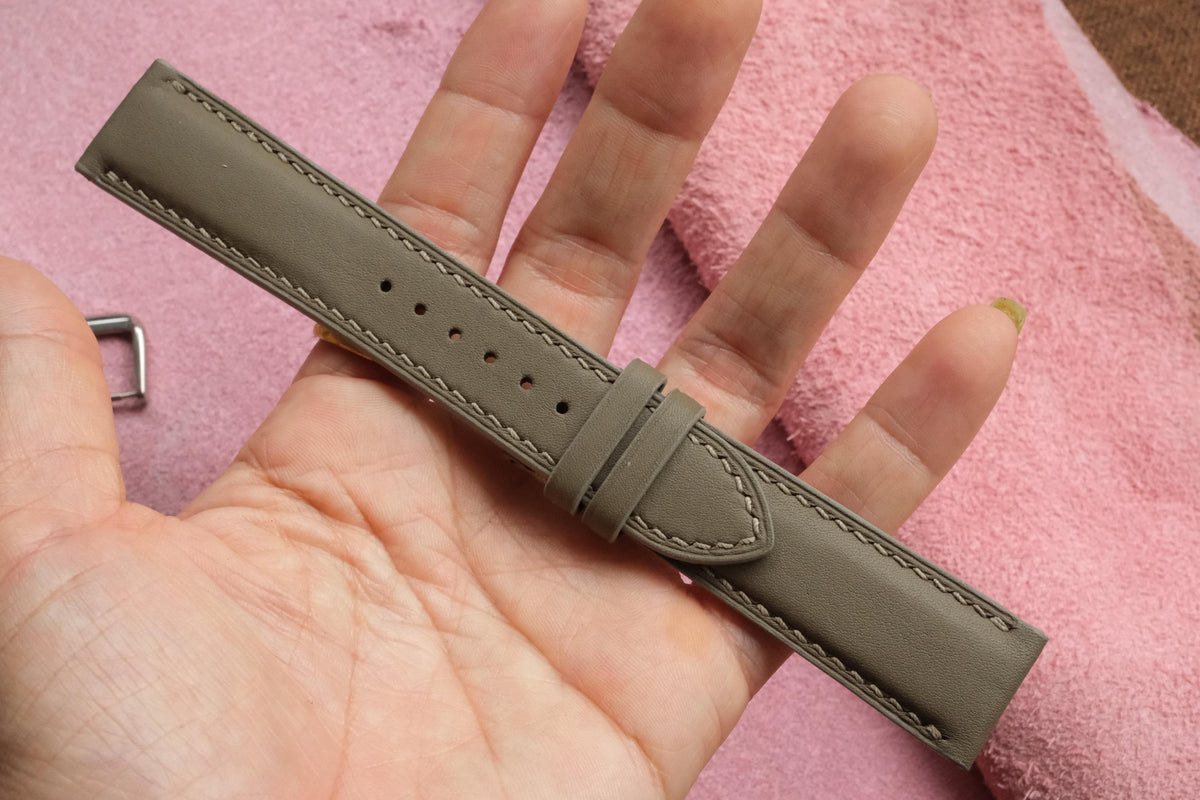 etoupe & taupe swift leather watch strap – photo 4