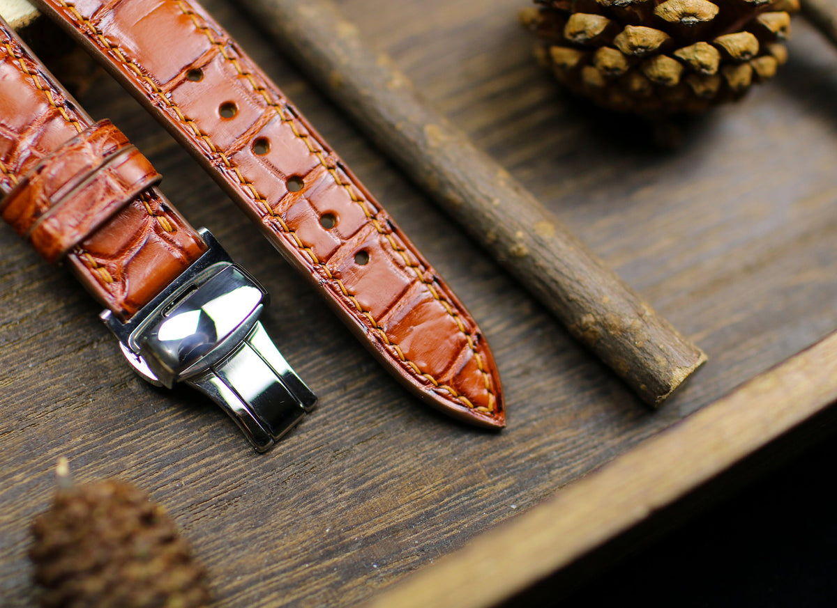 British Tan alligator leather watch strap – photo 7
