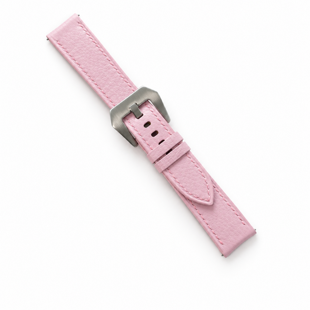 Light Pink Togo Leather Watch Strap
