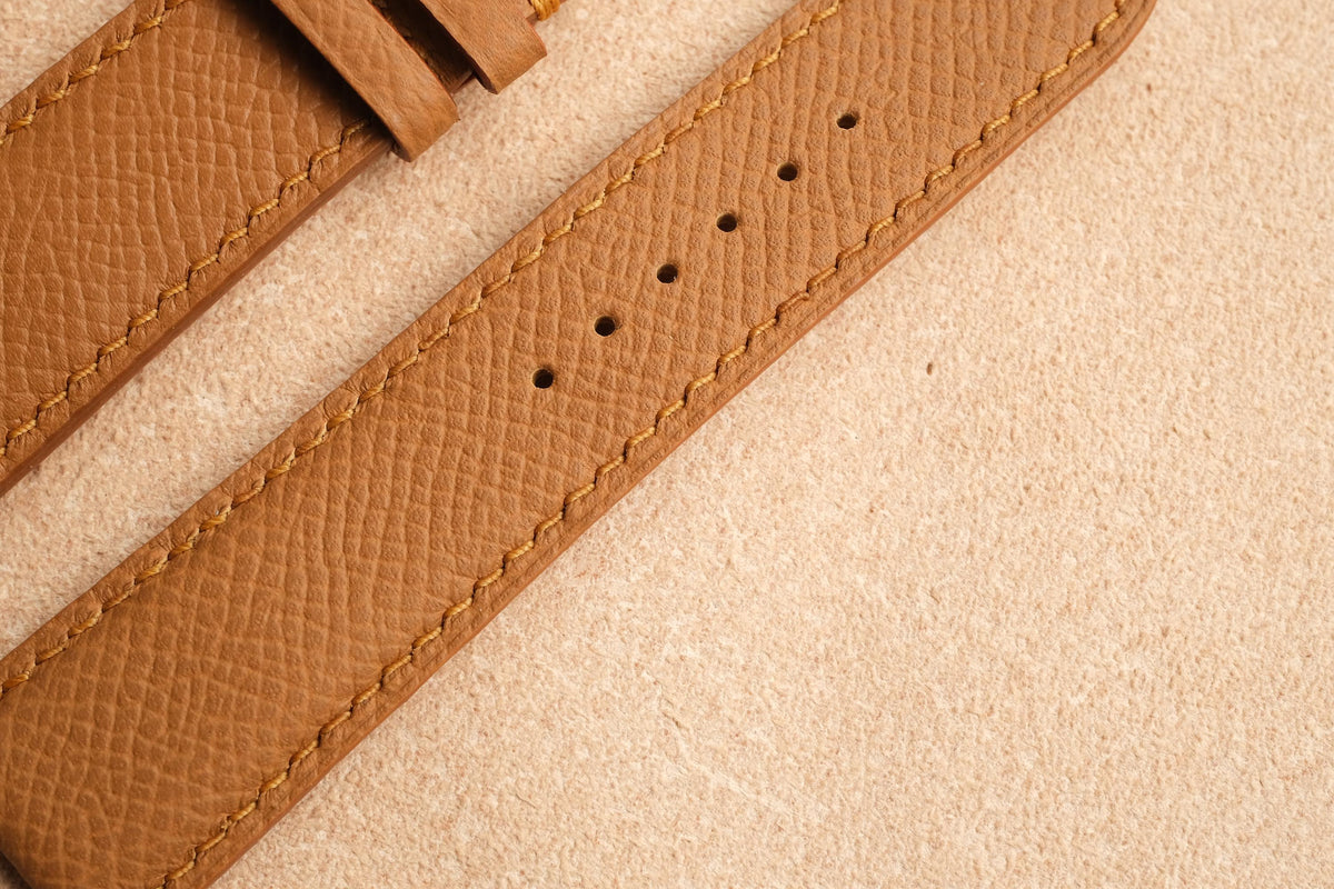 tan brown epsom leather watch strap – photo 6