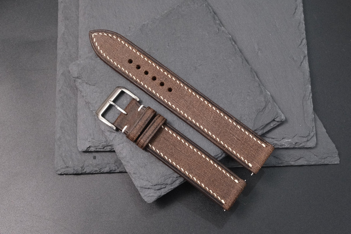 dark brown babele leather watch strap – photo 6