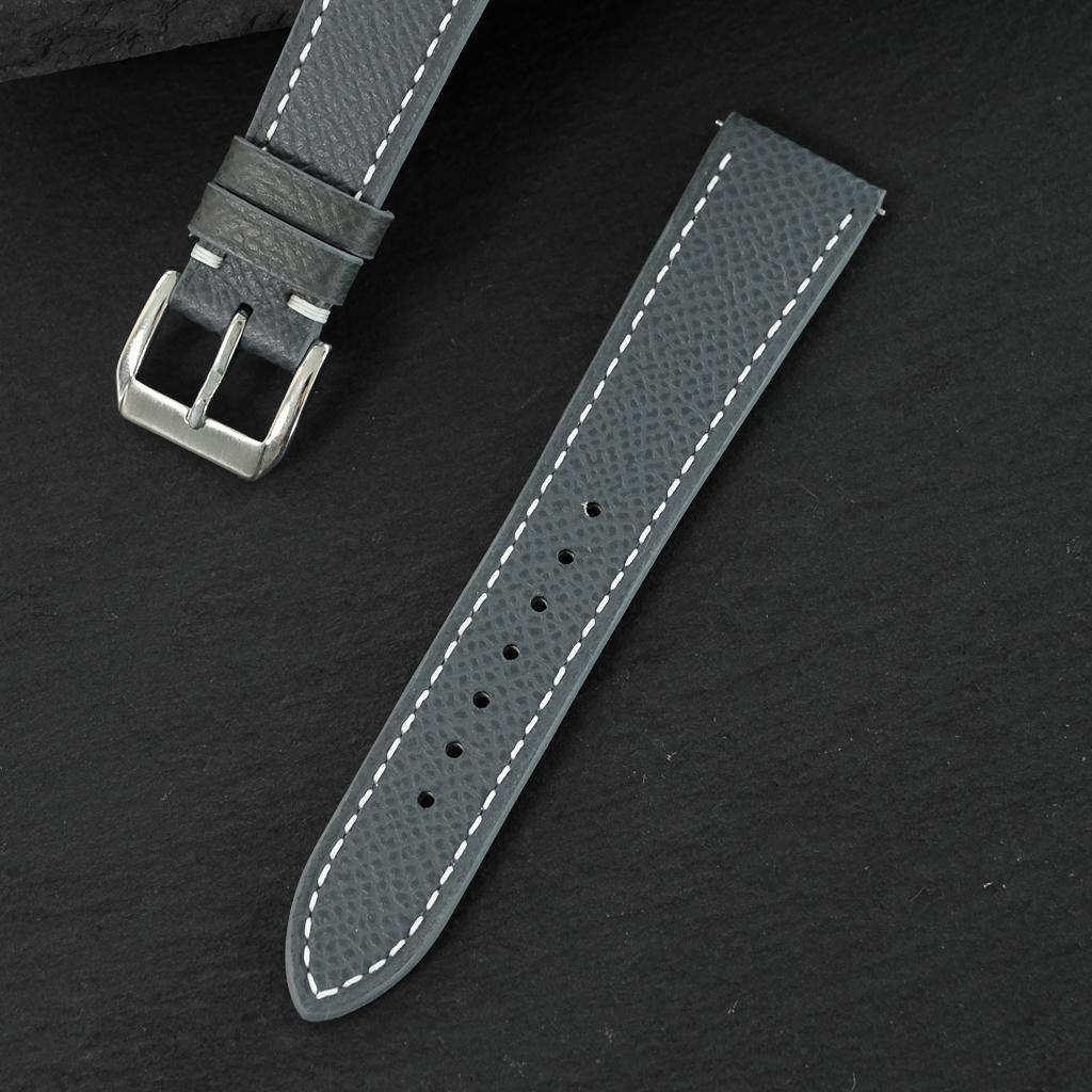 grey epsom leather watch strap – photo 6