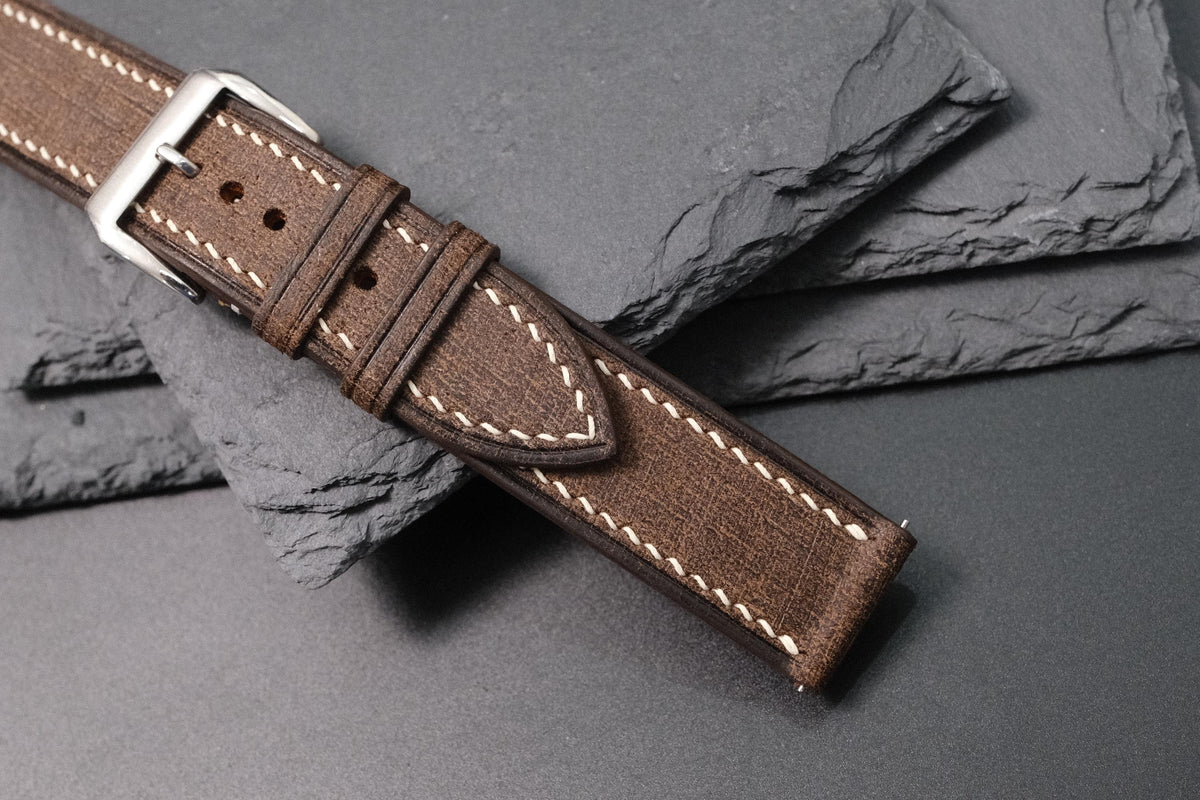 dark brown babele leather watch strap – photo 7