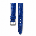 Blue Ostrich Leg Leather Watch Strap