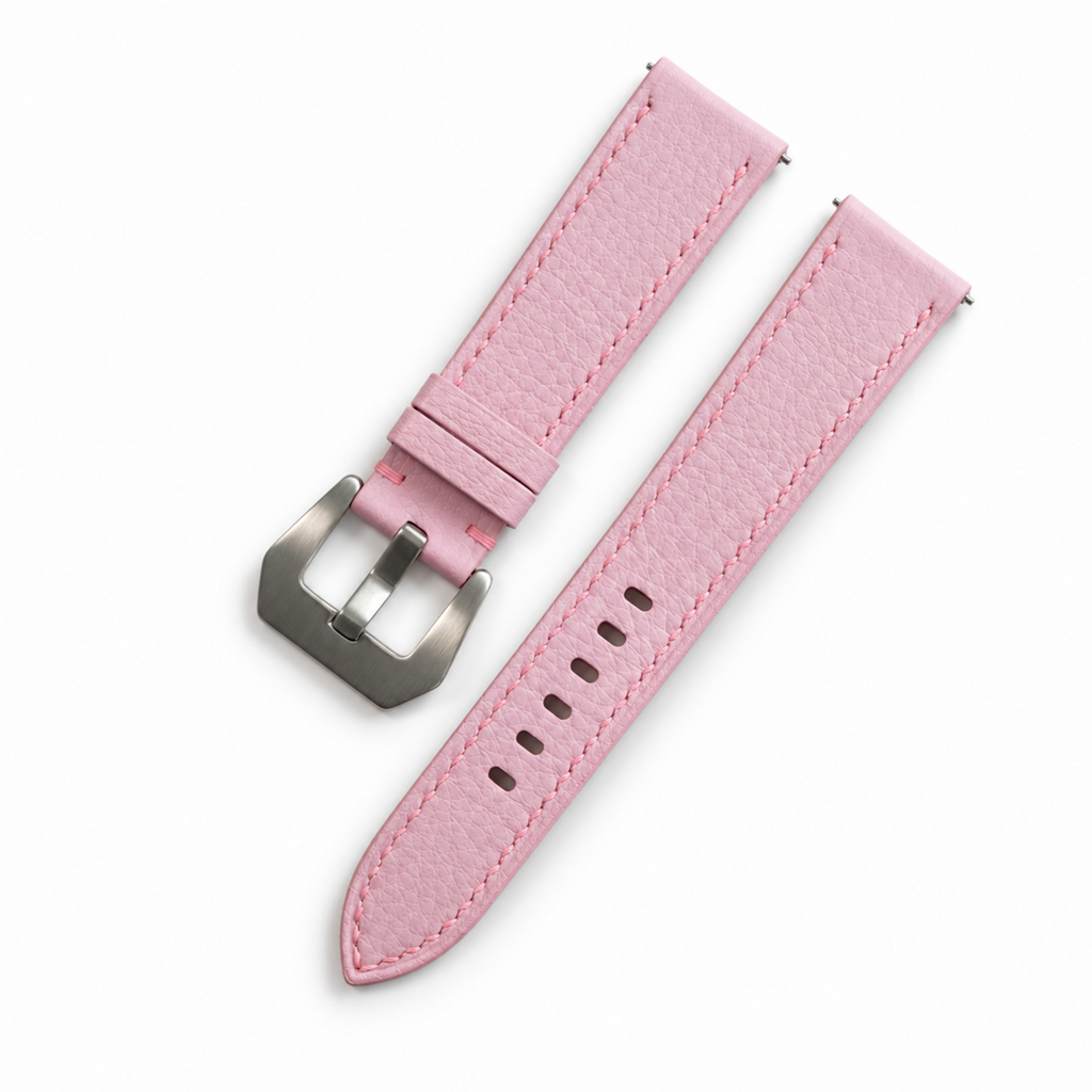 Light Pink Togo Leather Watch Strap