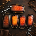 Custom Leather Key Fob Cover Compatible with Ford F-150, Raptor, Tremor and Explorer