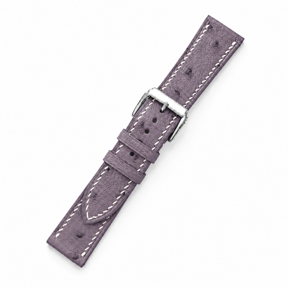 Dusty Mauve Ostrich Leather Watch Strap