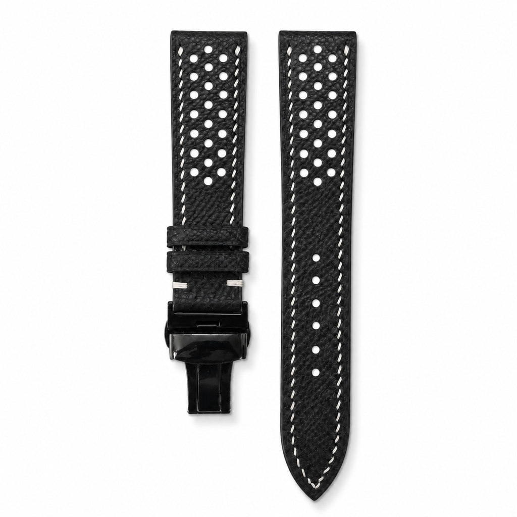 Flat Rally Small Epsom Leather Watch Strap
