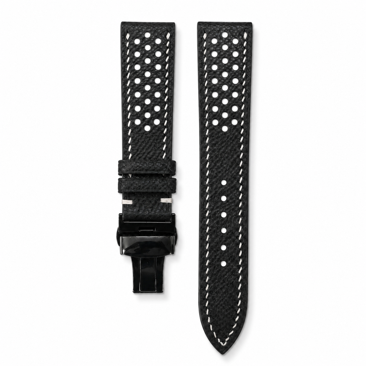 Flat Rally Small Epsom Leather Watch Strap