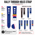 Custom Through-Hole Rally Leather Watch Strap - Bespoke Open Holes