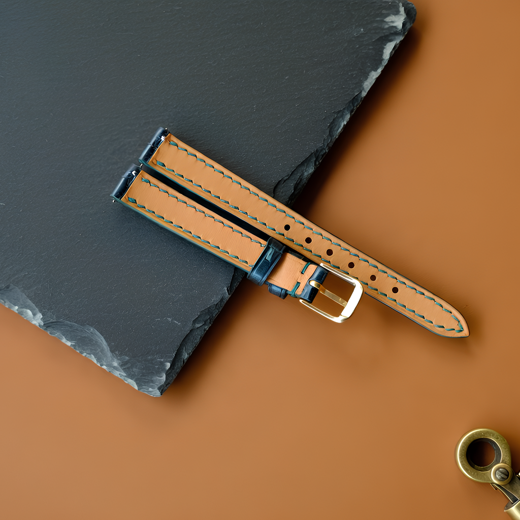 Dark Green Alligator Leather Watch Strap