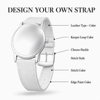 Personalized Leather Watch Strap - Custom Handmade Bespoke Band