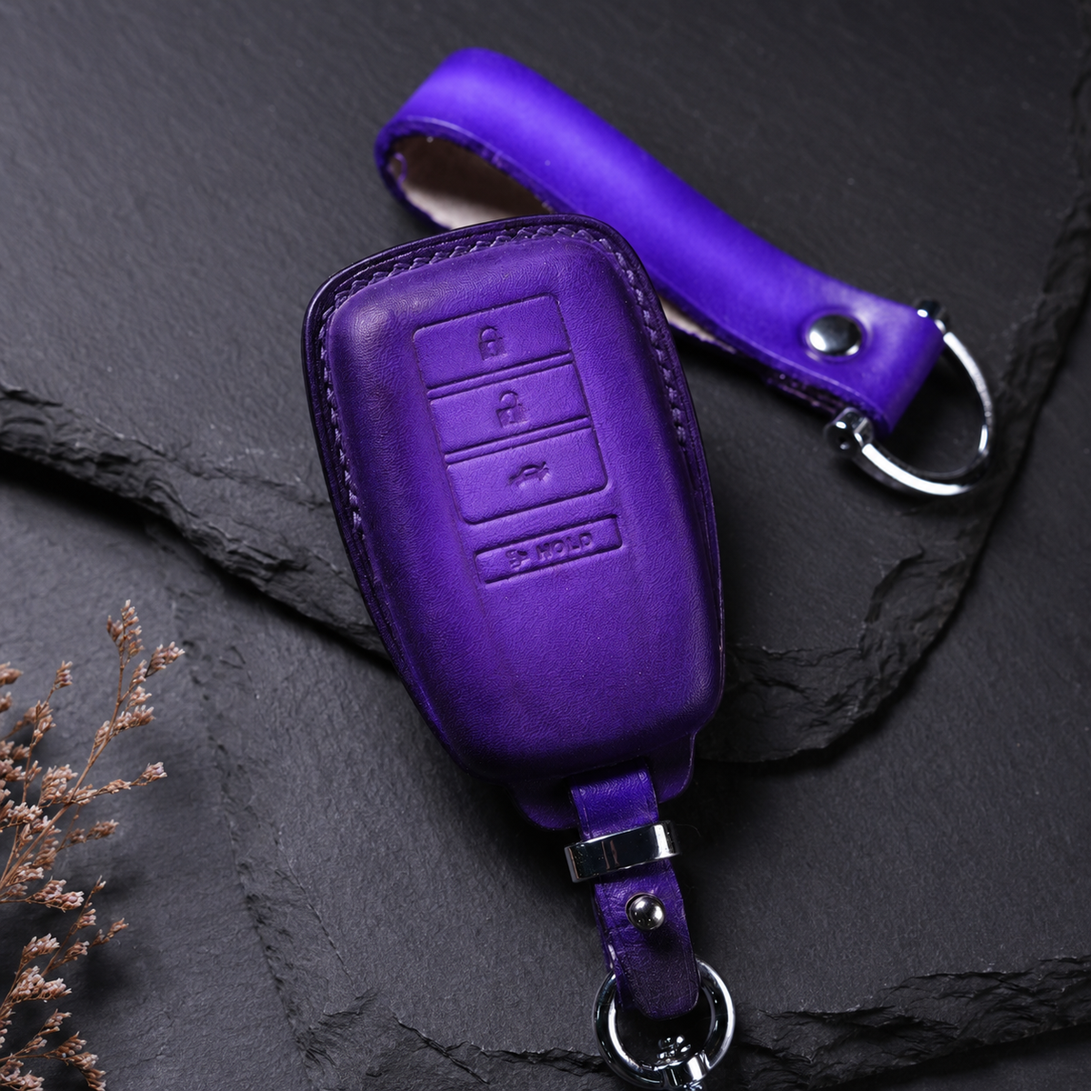 Custom Leather Key Fob Cover Compatible with Acura Integra