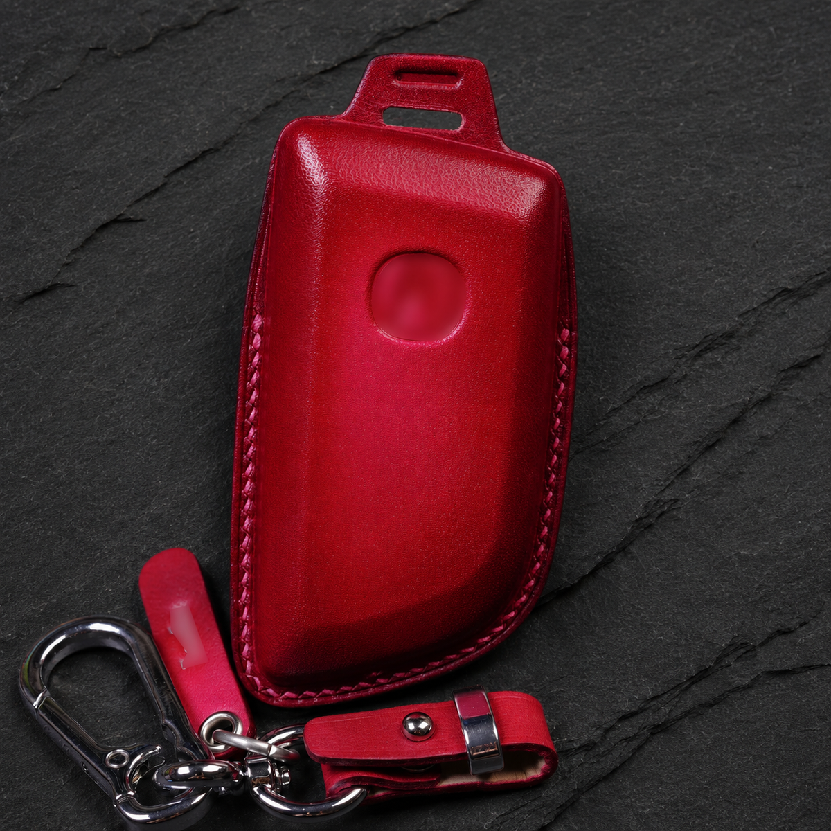 Custom Leather Key Fob Cover Compatible with Acura MDX