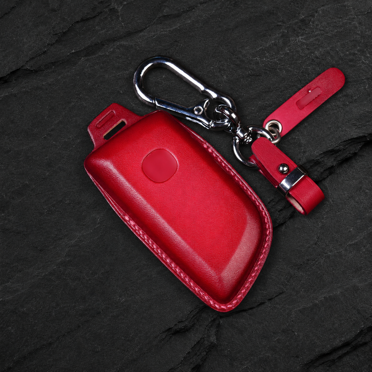 Custom Leather Key Fob Cover Compatible with Acura MDX