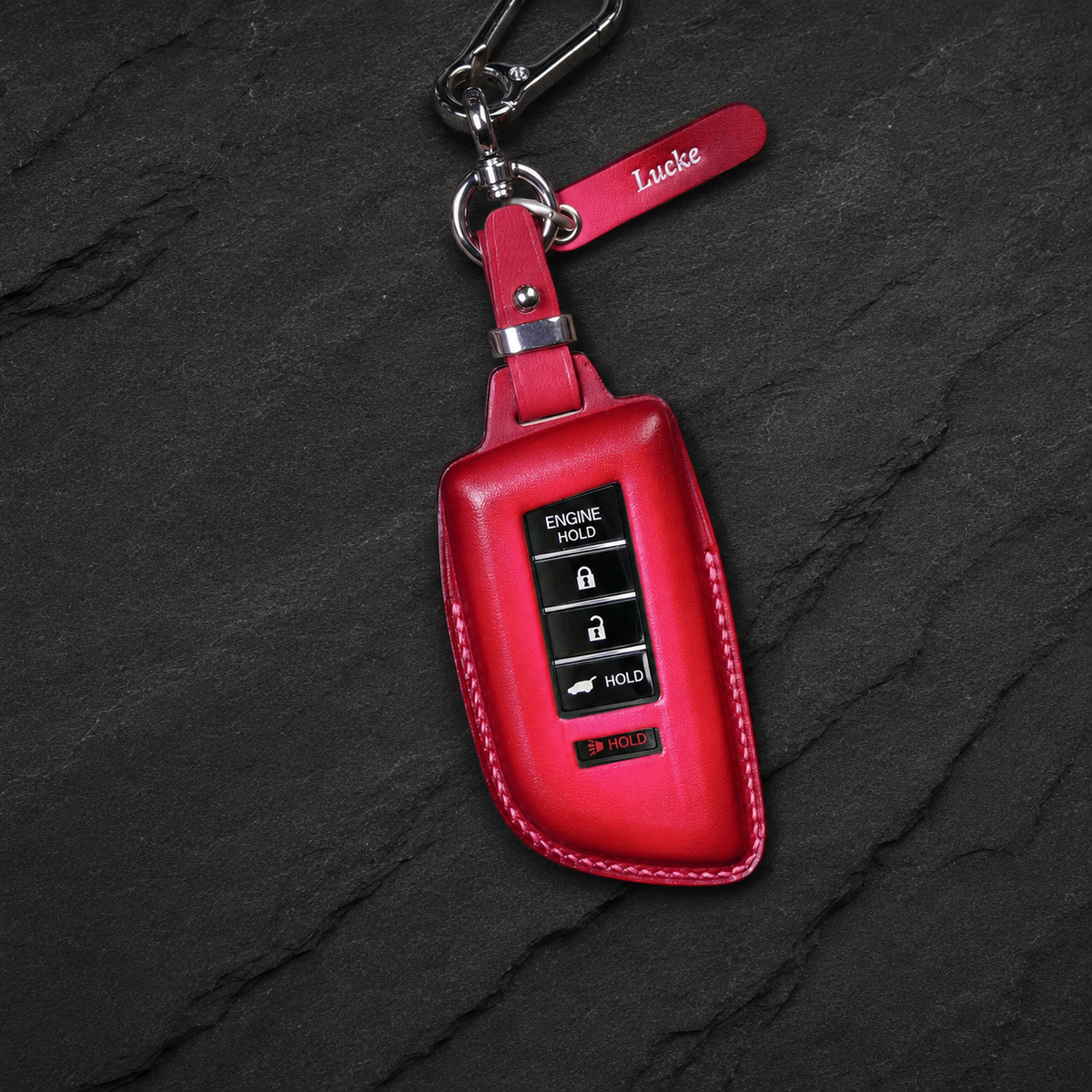 Custom Leather Key Fob Cover Compatible with Acura MDX