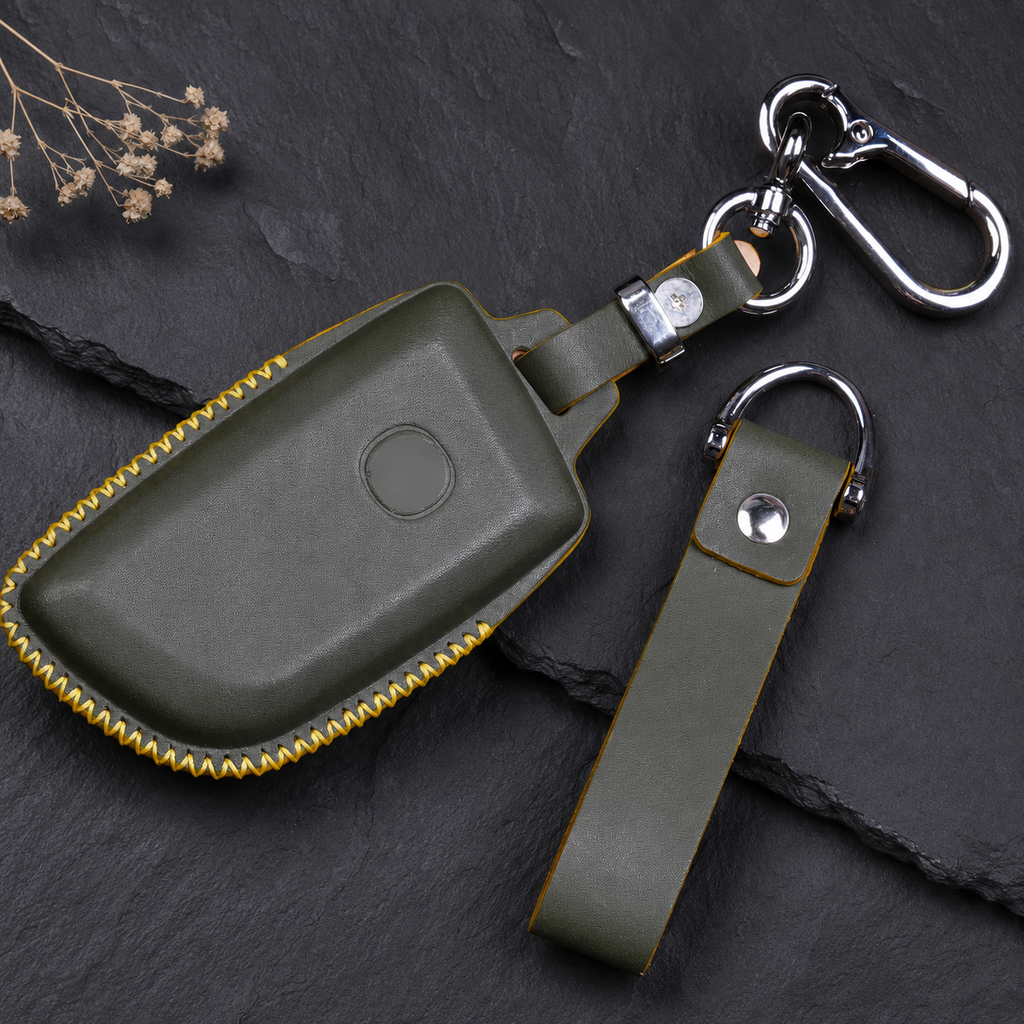 Custom Leather Key Fob Cover Compatible with Acura RDX