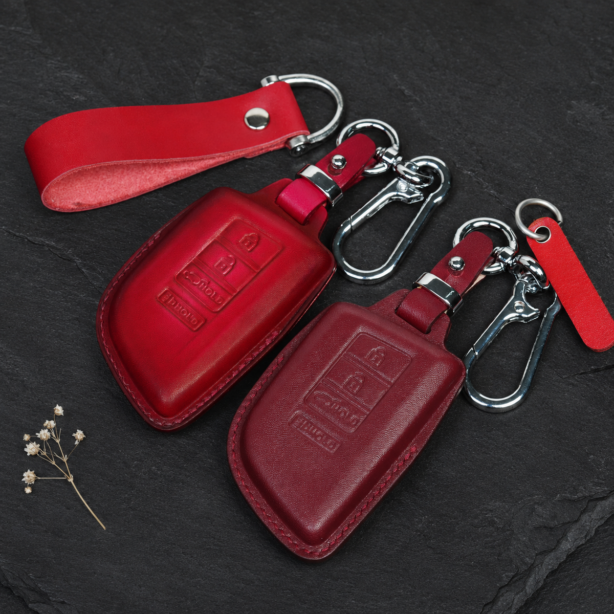 Custom Leather Key Fob Cover Compatible with Acura SUV and TLX