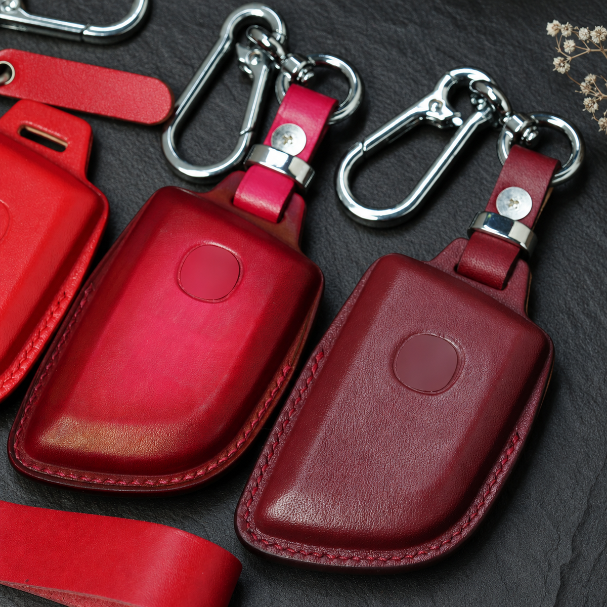 Custom Leather Key Fob Cover Compatible with Acura SUV and TLX