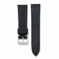 Vintage Black Stingray Leather Watch Strap