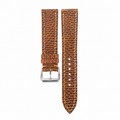 Patina Antique Cognac Beaver Tail Leather Watch Strap