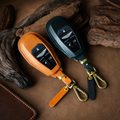 Custom Leather Key Fob Cover Compatible with Aston Martin