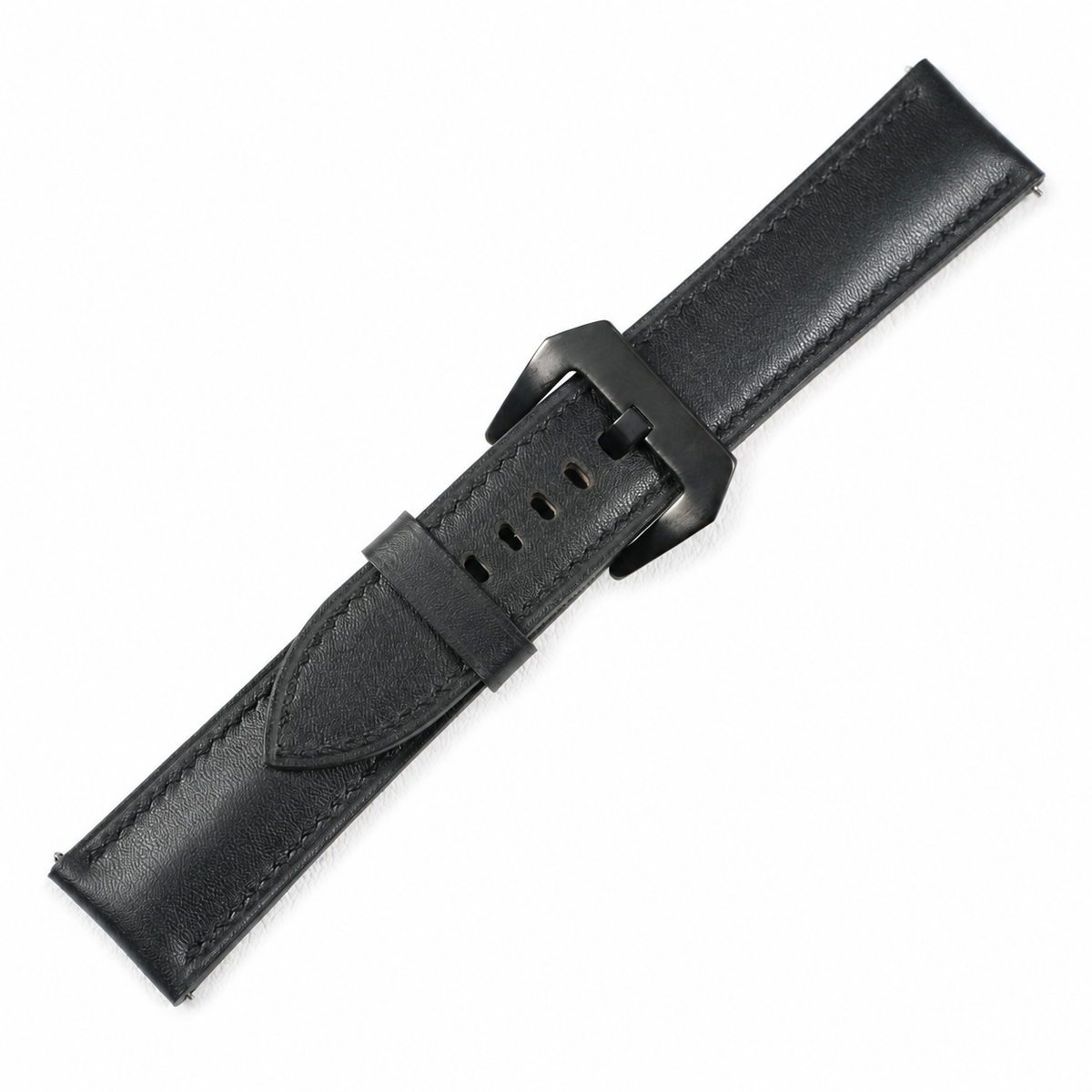 Black Swift Leather Watch Strap