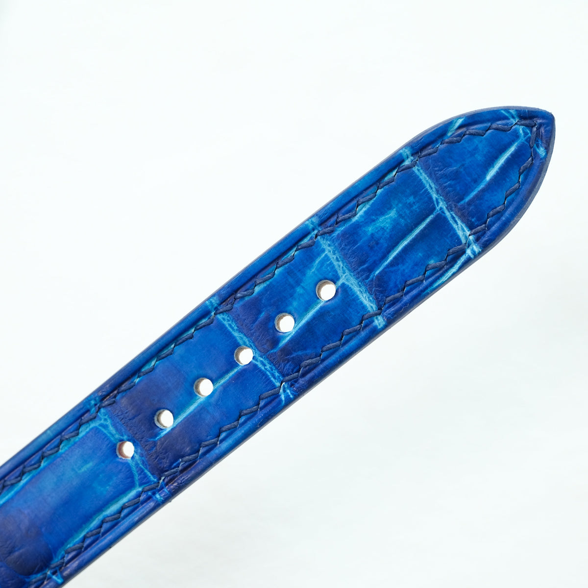 Blue Patina Alligator Leather Watch Strap