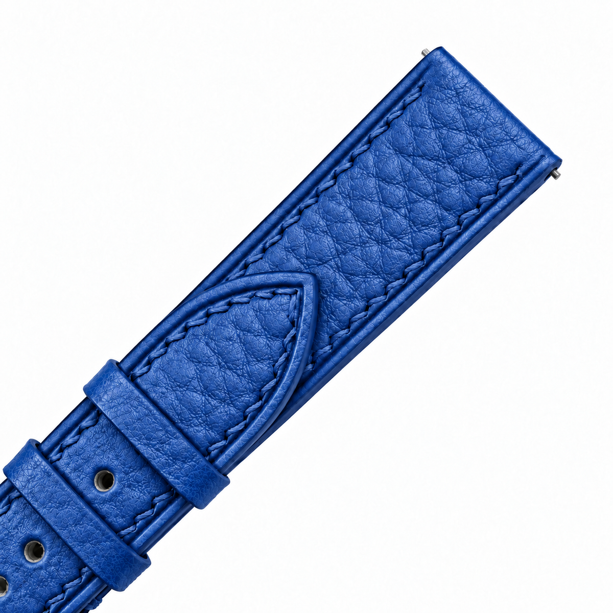 Blue Togo Leather Watch Strap