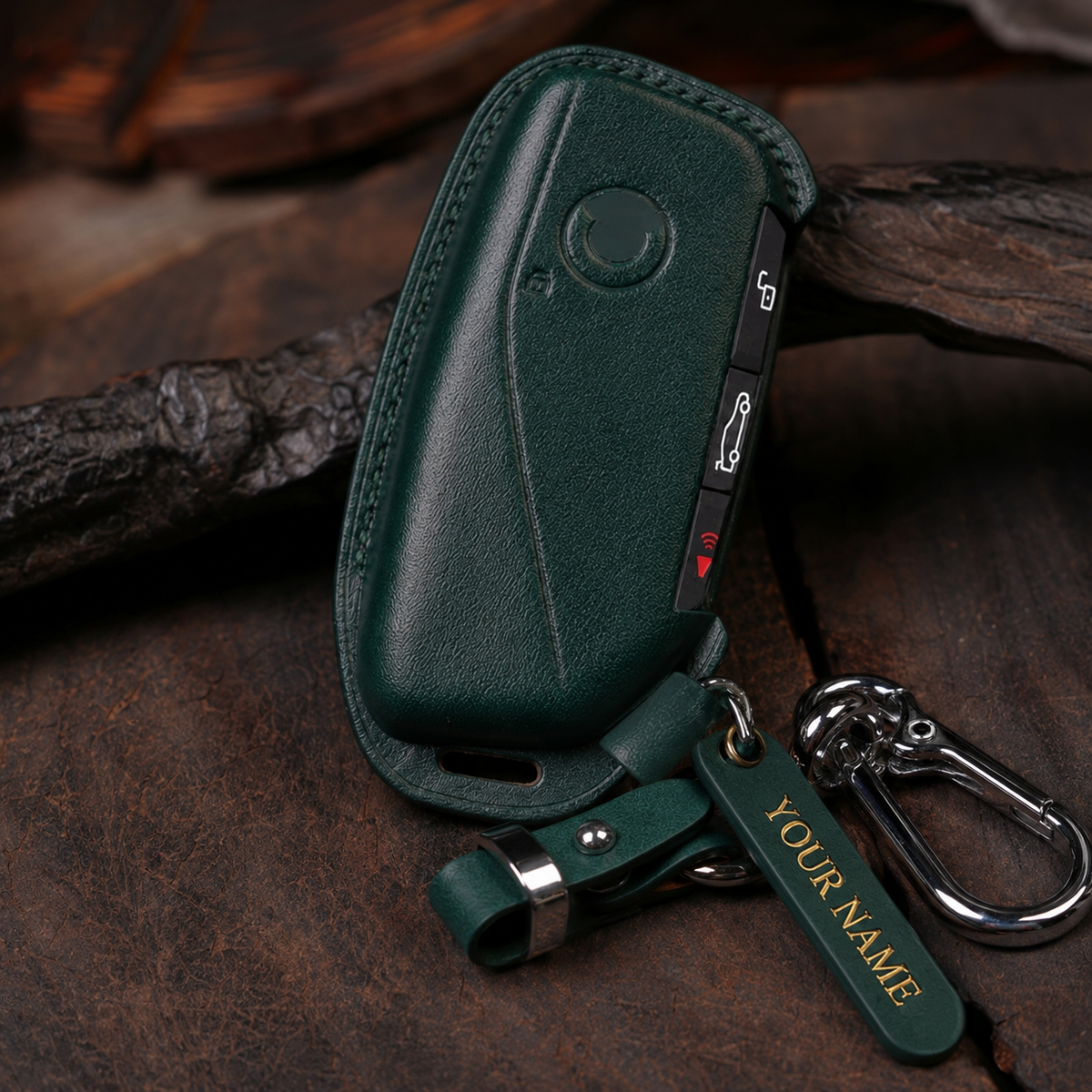 Custom Leather Key Fob Cover Compatible with BMW 1 2 3 4 5 Series
