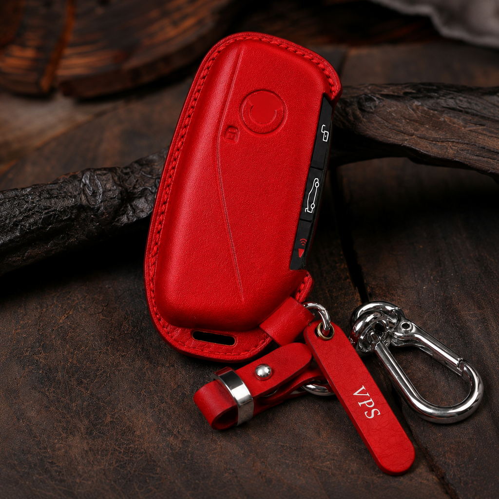 Custom Leather Key Fob Cover Compatible with BMW X Series