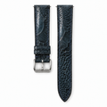 Dark Navy Ostrich Leg Leather Watch Strap