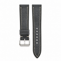 Charcoal Gray Babele Leather Watch Strap