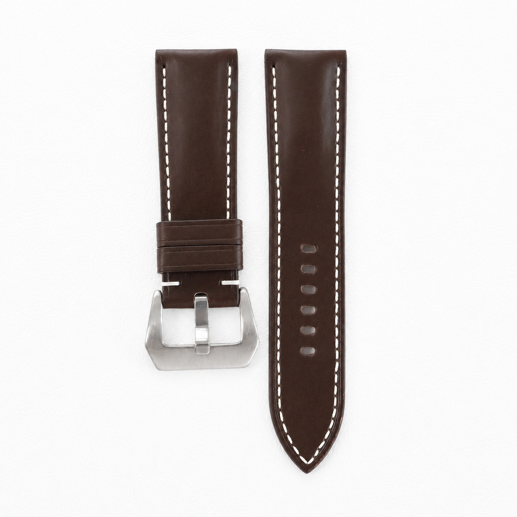 Chocolate Brown Buttero Leather Watch Strap