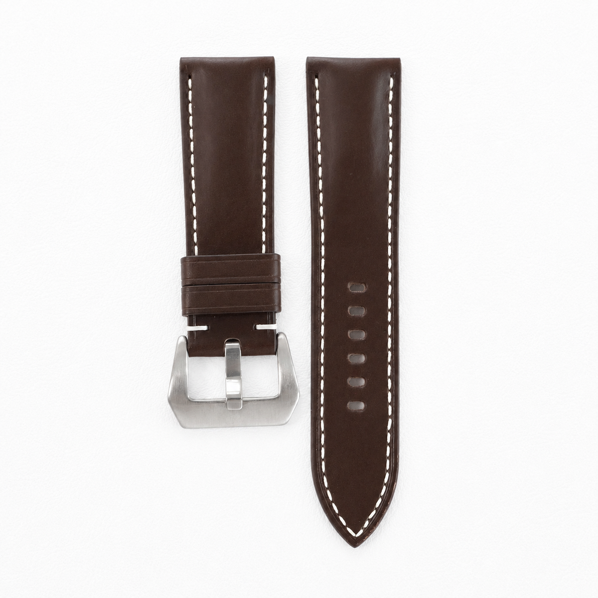 Chocolate Brown Buttero Leather Watch Strap