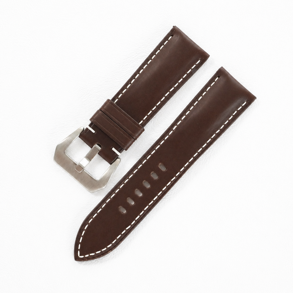 Chocolate Brown Buttero Leather Watch Strap