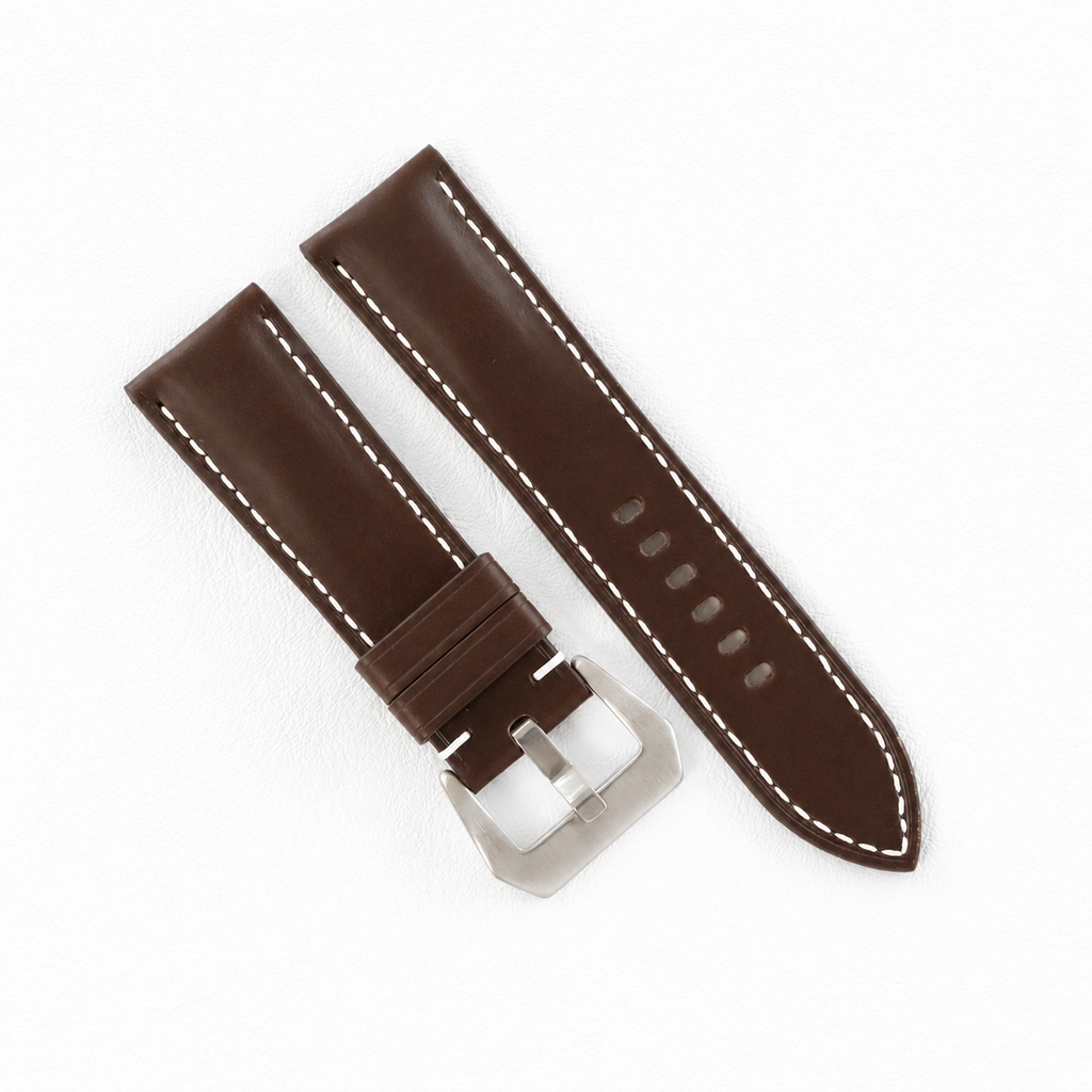 Chocolate Brown Buttero Leather Watch Strap