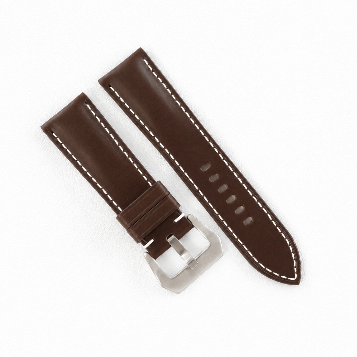Chocolate Brown Buttero Leather Watch Strap
